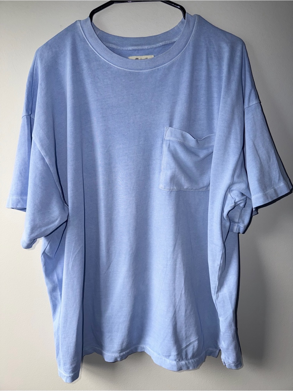 Madewell Light Blue Short Sleeve Pocket Tee